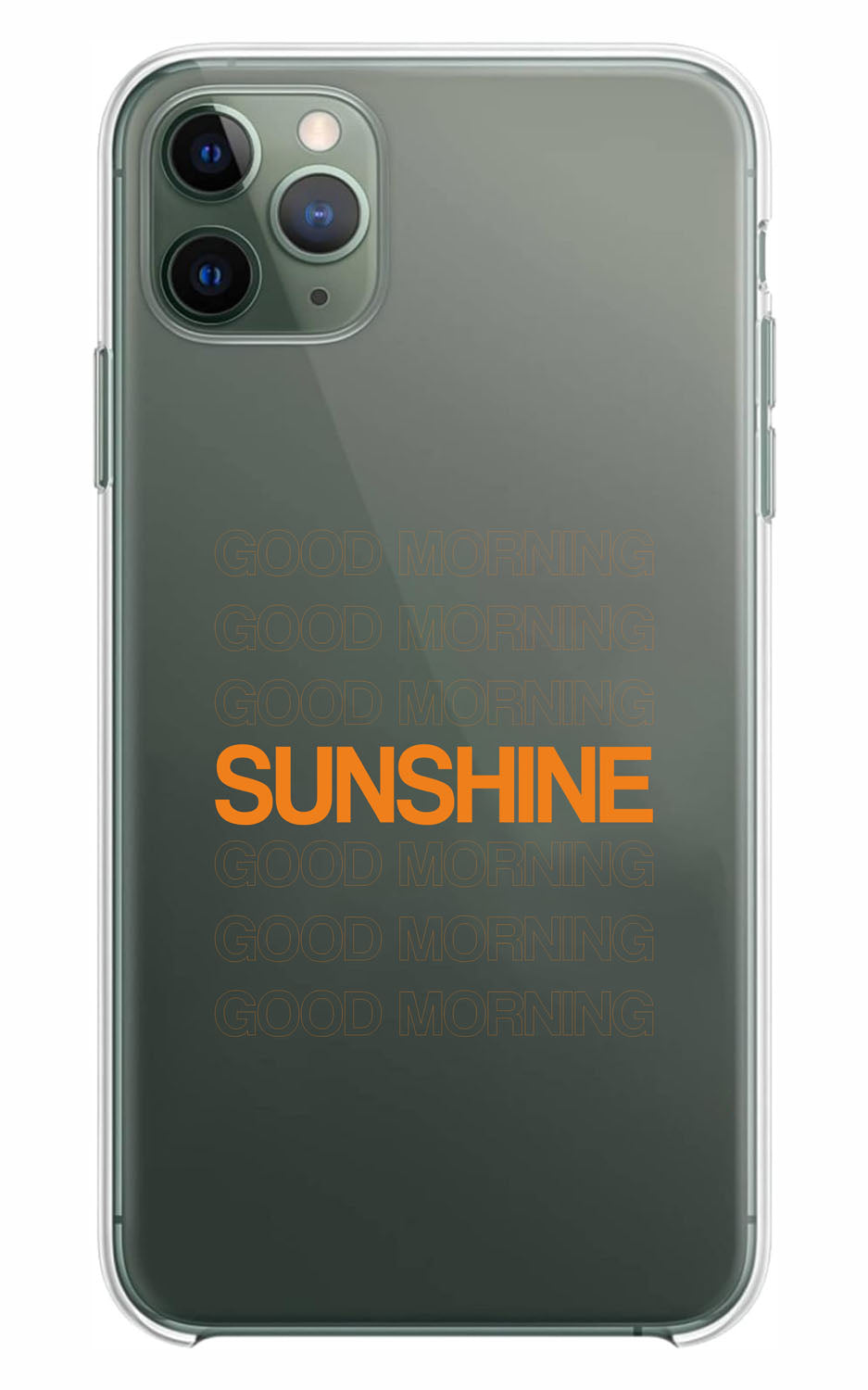 Cover Compatibile Con Tutti i Modelli iPhone - GOOD MORNING SUNSHINE - Trasparente UltraSottili AntiGraffio Antiurto Case Custodia Marca