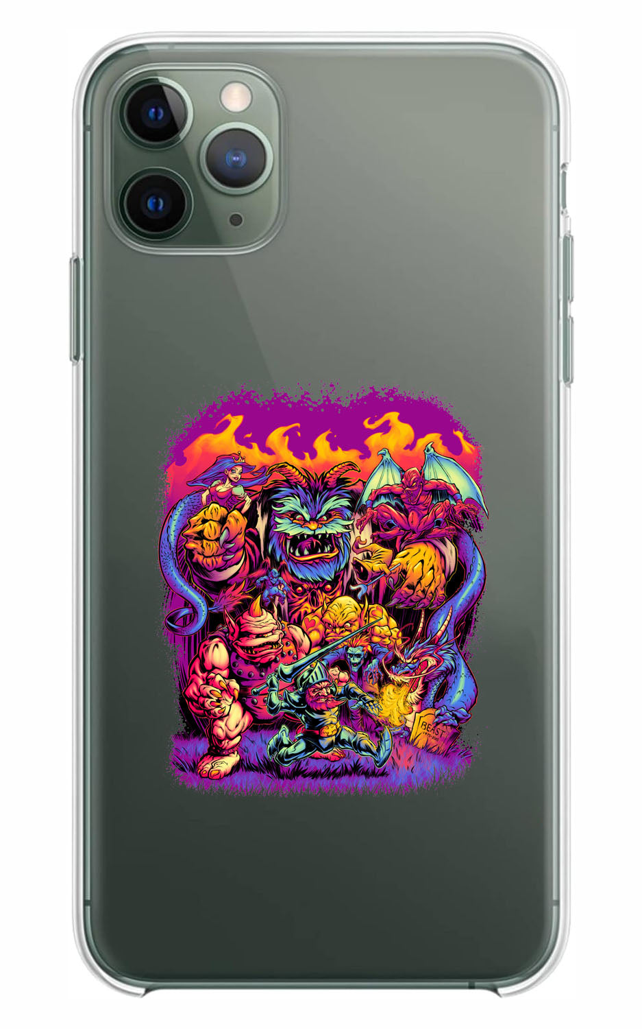 Cover Compatibile Con Tutti i Modelli iPhone - GHOST 'N GOBLINS - Trasparente UltraSottili AntiGraffio Antiurto Case Custodia Marca