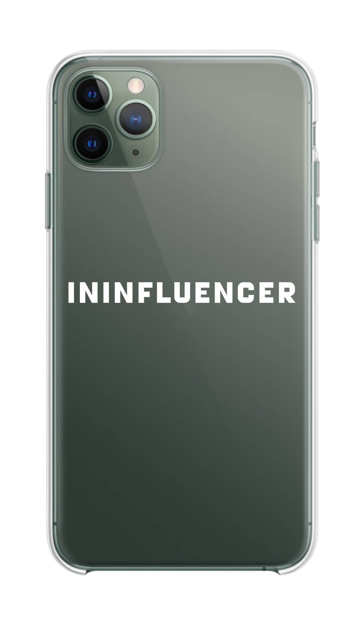 Cover Compatibile Con Tutti i Modelli iPhone - ININFLUENCER - Trasparente UltraSottili AntiGraffio Antiurto Case Custodia Marca