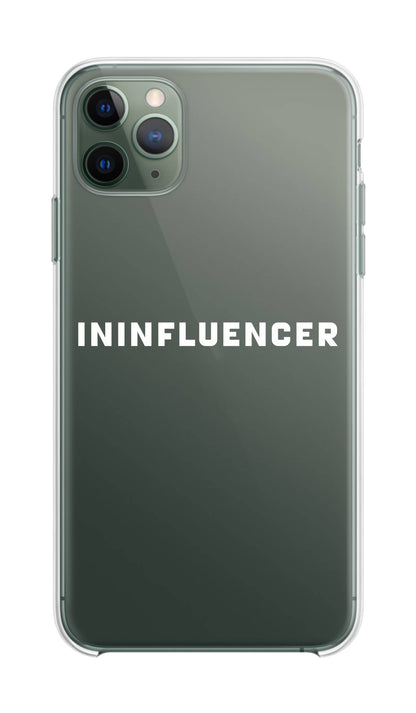 Cover Compatibile Con Tutti i Modelli iPhone - ININFLUENCER - Trasparente UltraSottili AntiGraffio Antiurto Case Custodia Marca