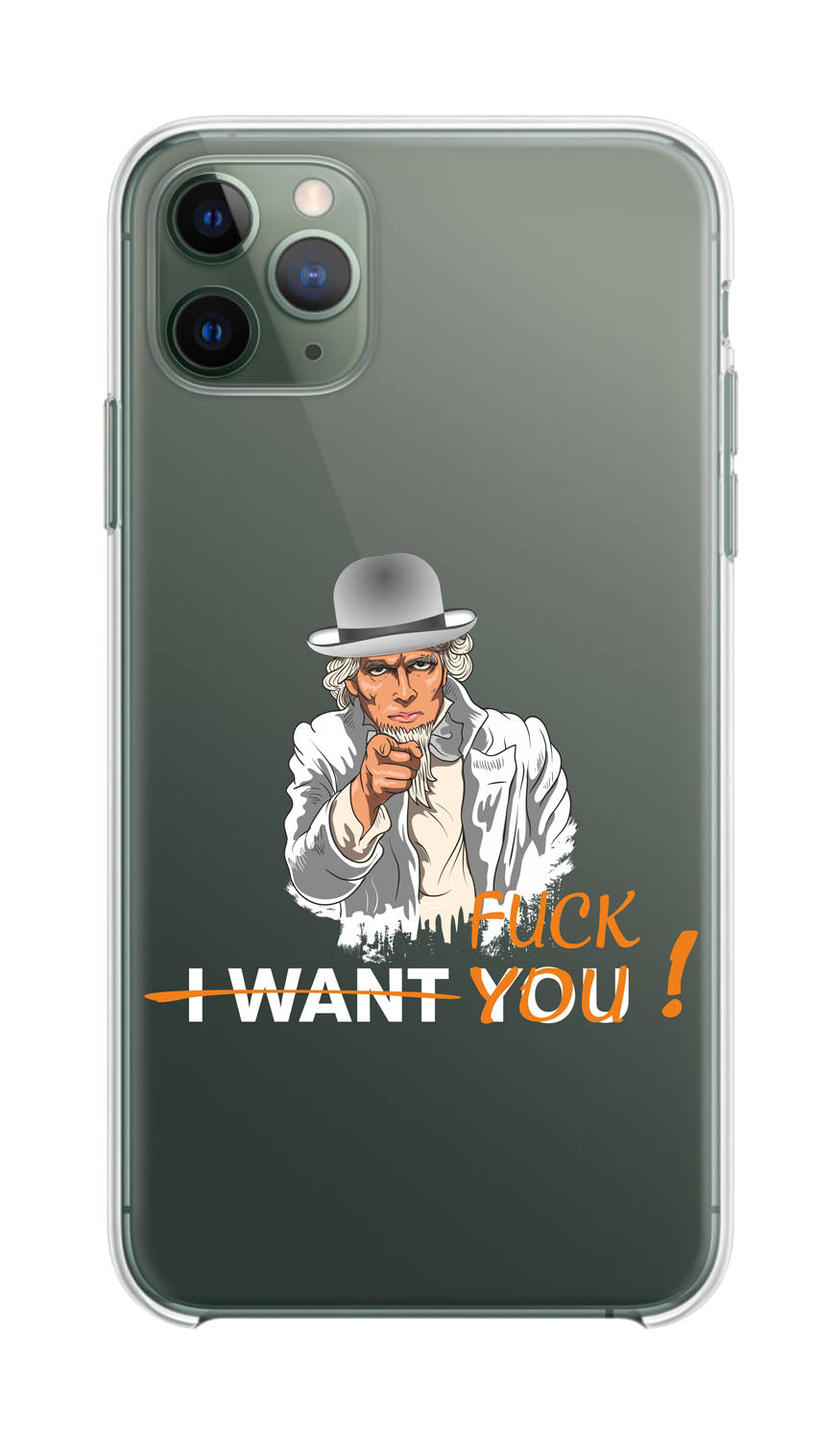 Cover Compatibile Con Tutti i Modelli iPhone - I FUCK YOU - Trasparente UltraSottili AntiGraffio Antiurto Case Custodia Marca