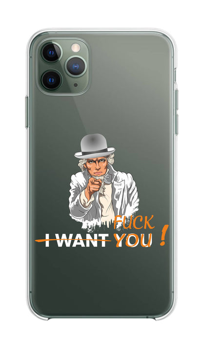 Cover Compatibile Con Tutti i Modelli iPhone - I FUCK YOU - Trasparente UltraSottili AntiGraffio Antiurto Case Custodia Marca