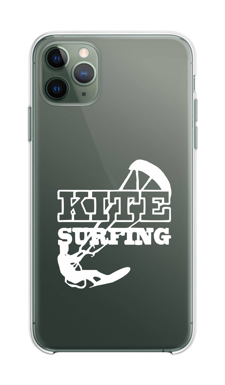 Cover Compatibile Con Tutti i Modelli iPhone - KITE SURF - Trasparente UltraSottili AntiGraffio Antiurto Case Custodia Marca