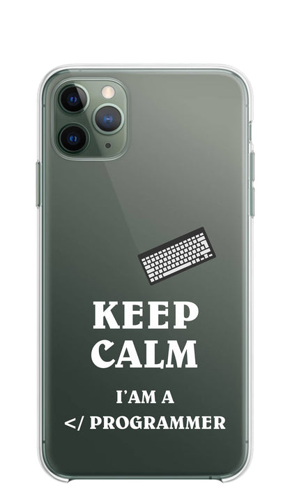 Cover Compatibile Con Tutti i Modelli iPhone - I'M A PROGRAMMER - Trasparente UltraSottili AntiGraffio Antiurto Case Custodia Marca