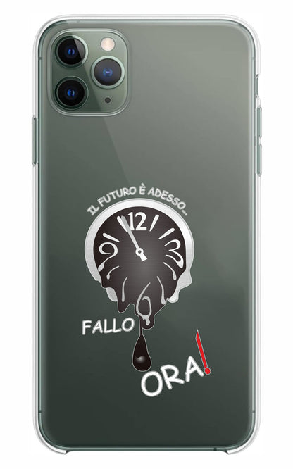 Cover Compatibile Con Tutti i Modelli iPhone - ILFUTURO È ADESSO - Trasparente UltraSottili AntiGraffio Antiurto Case Custodia Marca