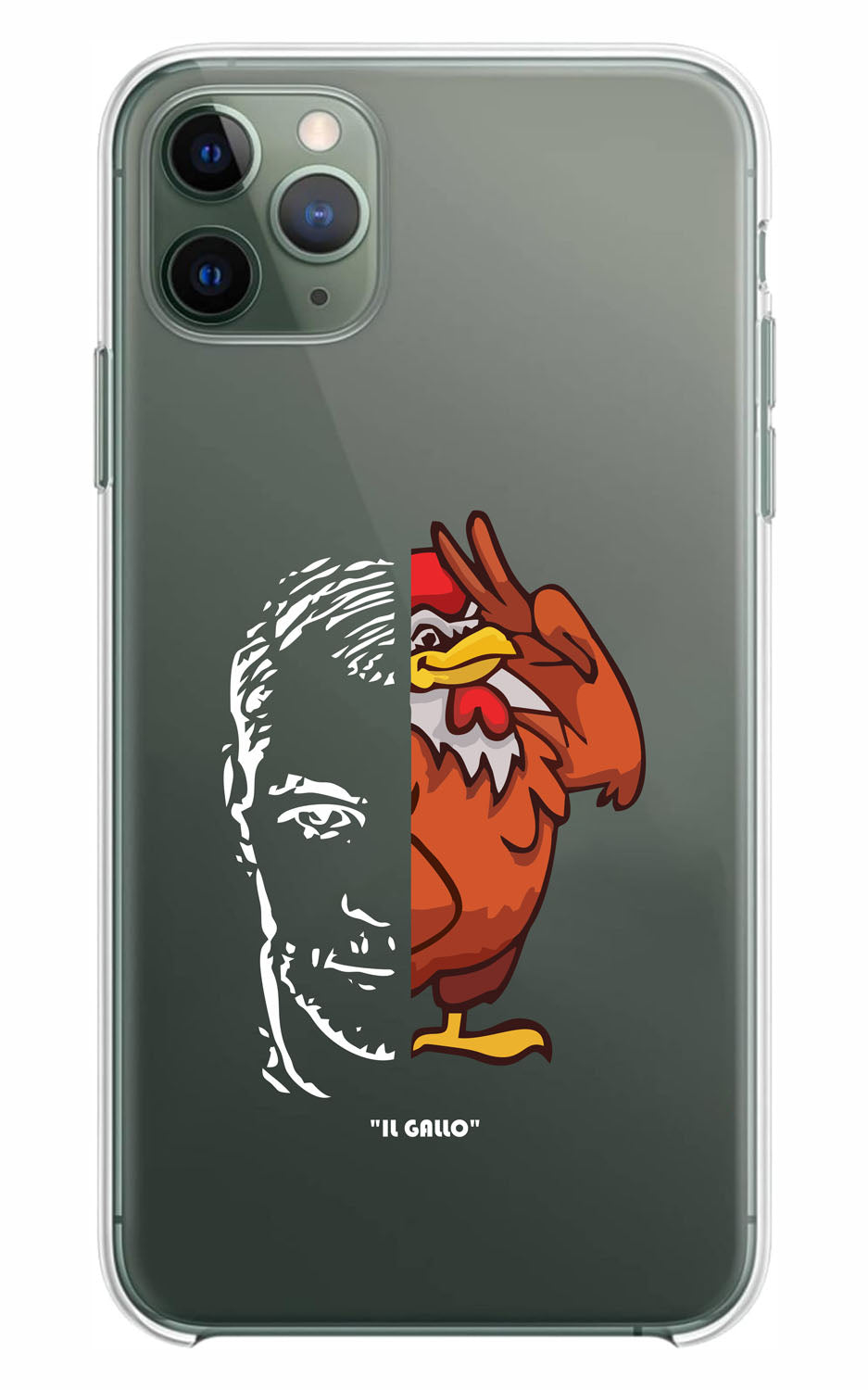 Cover Compatibile Con Tutti i Modelli iPhone - IL GALLO - Trasparente UltraSottili AntiGraffio Antiurto Case Custodia Marca