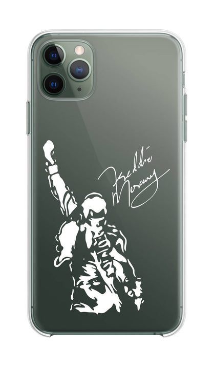 Cover Compatibile Con Tutti i Modelli iPhone - FREDDY MERCURY - Trasparente UltraSottili AntiGraffio Antiurto Case Custodia Marca