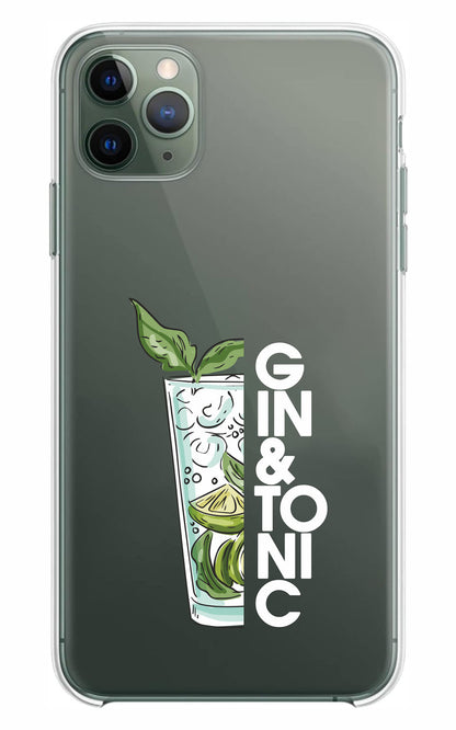 Cover Compatibile Con Tutti i Modelli iPhone - GIN E TONIC - Trasparente UltraSottili AntiGraffio Antiurto Case Custodia Marca