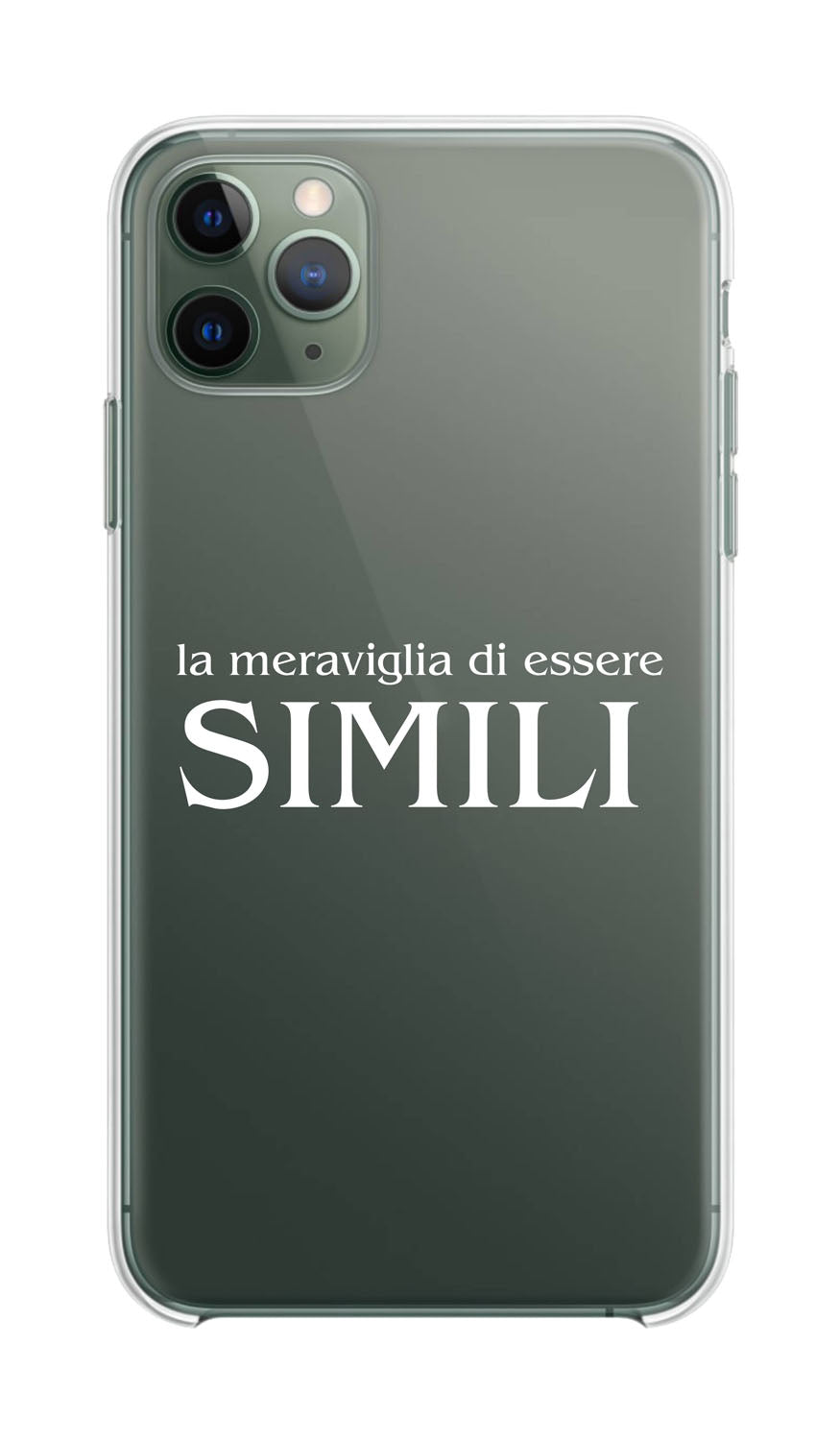 Cover Compatibile Con Tutti i Modelli iPhone - LA MERAVIGLIA DI ESSERE SIMILI - Trasparente UltraSottili AntiGraffio Antiurto Case Custodia Marca