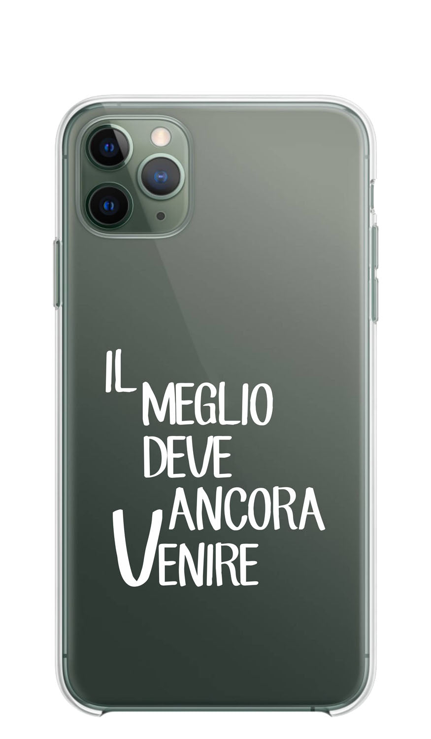 Cover Compatibile Con Tutti i Modelli iPhone - IL MEGLIO DEVE ANCORA VENIRE - Trasparente UltraSottili AntiGraffio Antiurto Case Custodia Marca