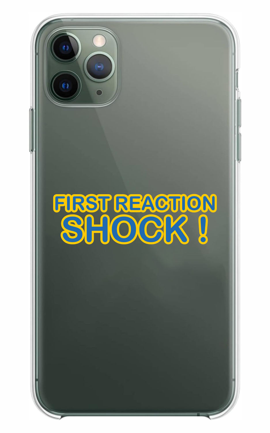 Cover Compatibile Con Tutti i Modelli iPhone - FIRST REACTION SHOCK - Trasparente UltraSottili AntiGraffio Antiurto Case Custodia Marca