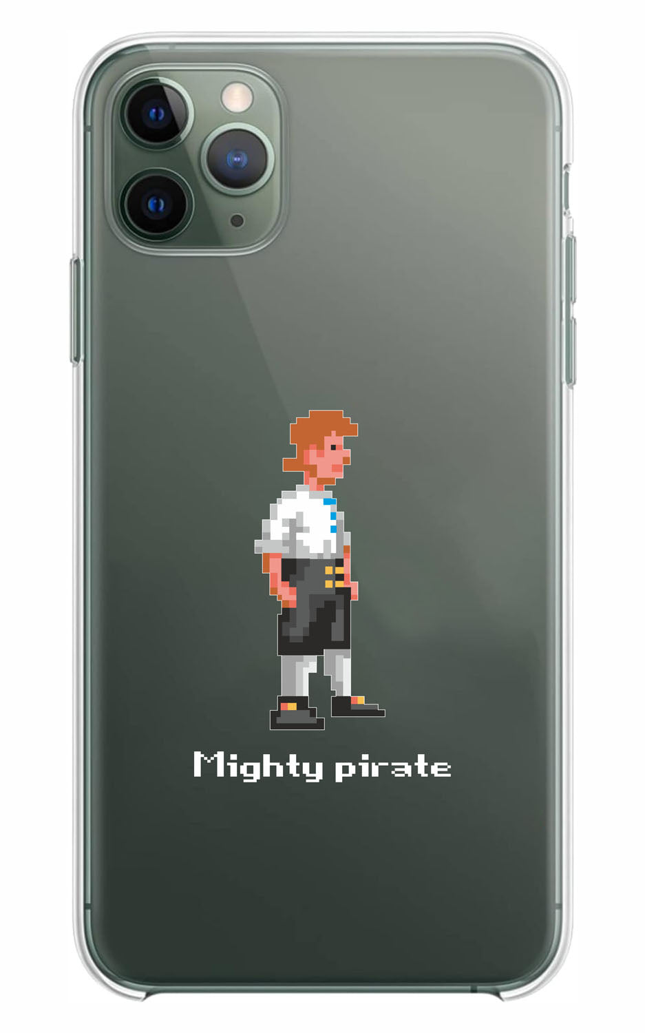 Cover Compatibile Con Tutti i Modelli iPhone - GUYBRUSH TREEPWOOD - Trasparente UltraSottili AntiGraffio Antiurto Case Custodia Marca