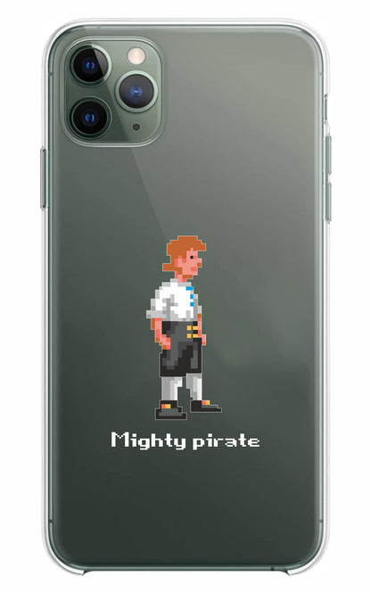 Cover Compatibile Con Tutti i Modelli iPhone - GUYBRUSH TREEPWOOD - Trasparente UltraSottili AntiGraffio Antiurto Case Custodia Marca