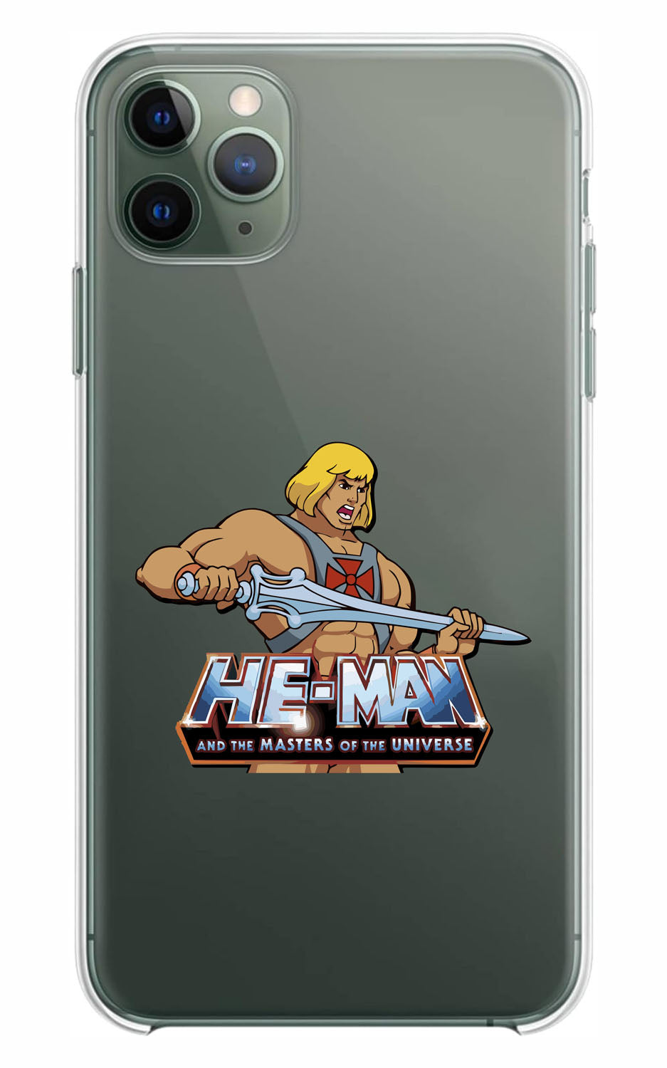 Cover Compatibile Con Tutti i Modelli iPhone - HE MAN - Trasparente UltraSottili AntiGraffio Antiurto Case Custodia Marca