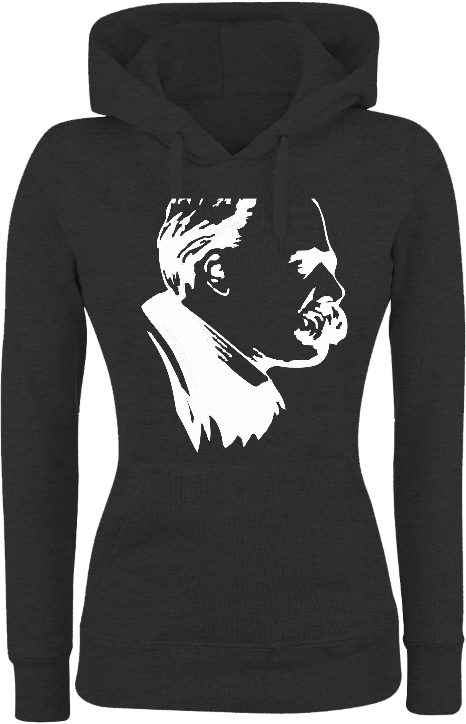 Felpa con cappuccio UOMO, DONNA & BAMBIN - Friedrich Nietzsche - Super vestibilità Top qualità - Social Crazy