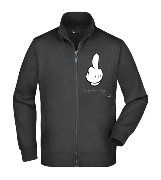 Felpa Unisex Full Zip - HAVE A NICE DAY - Super vestibilità Top qualità