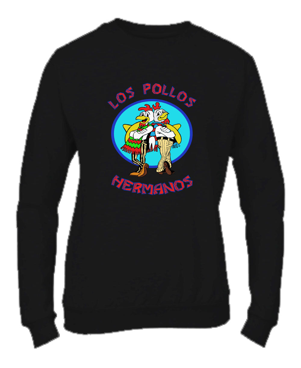 Felpa Girocollo UOMO, DONNA & BAMBIN - LOS POLLOS HERMANOS - Super vestibilità Top qualità