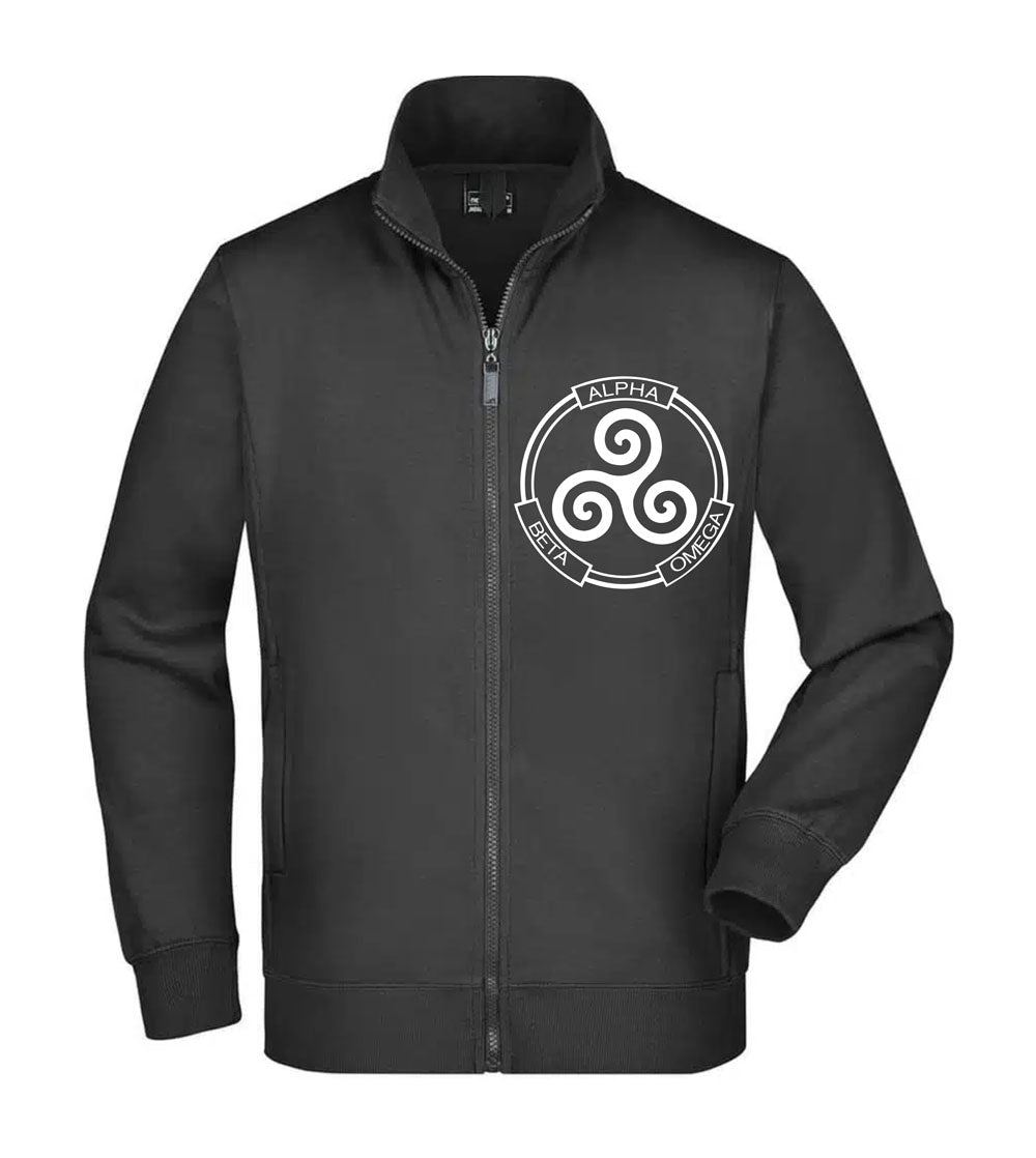 Felpa Unisex Full Zip - ALPHA BETA OMEGA - Super vestibilità Top qualità - Social Crazy
