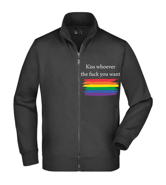 Felpa Unisex Full Zip - KISS WHOEVER - Super vestibilità Top qualità