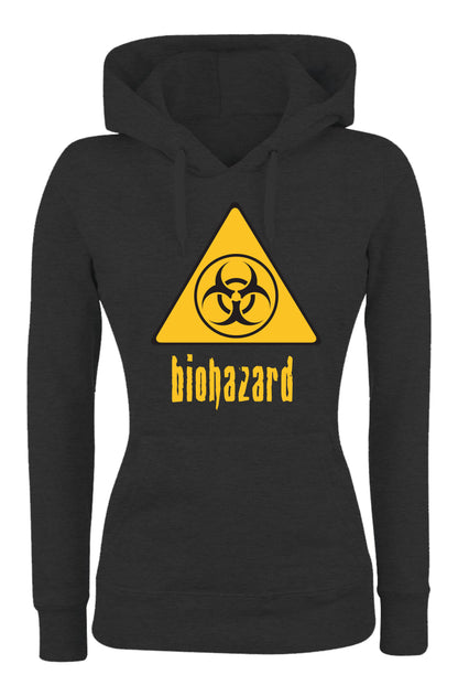 Felpa con cappuccio UOMO, DONNA & BAMBIN - BIOHAZARD - Super vestibilità Top qualità - Social Crazy