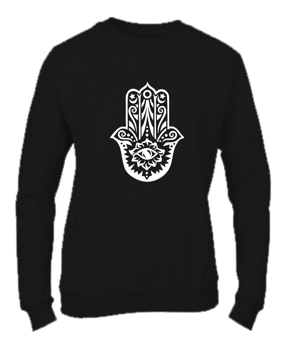 Felpa Girocollo UOMO, DONNA & BAMBIN - MANO DI FATIMA - Super vestibilità Top qualità