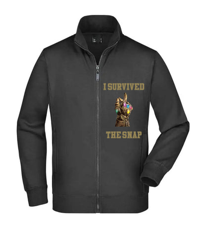 Felpa Unisex Full Zip - I SURVIVED THE SNAP - Super vestibilità Top qualità