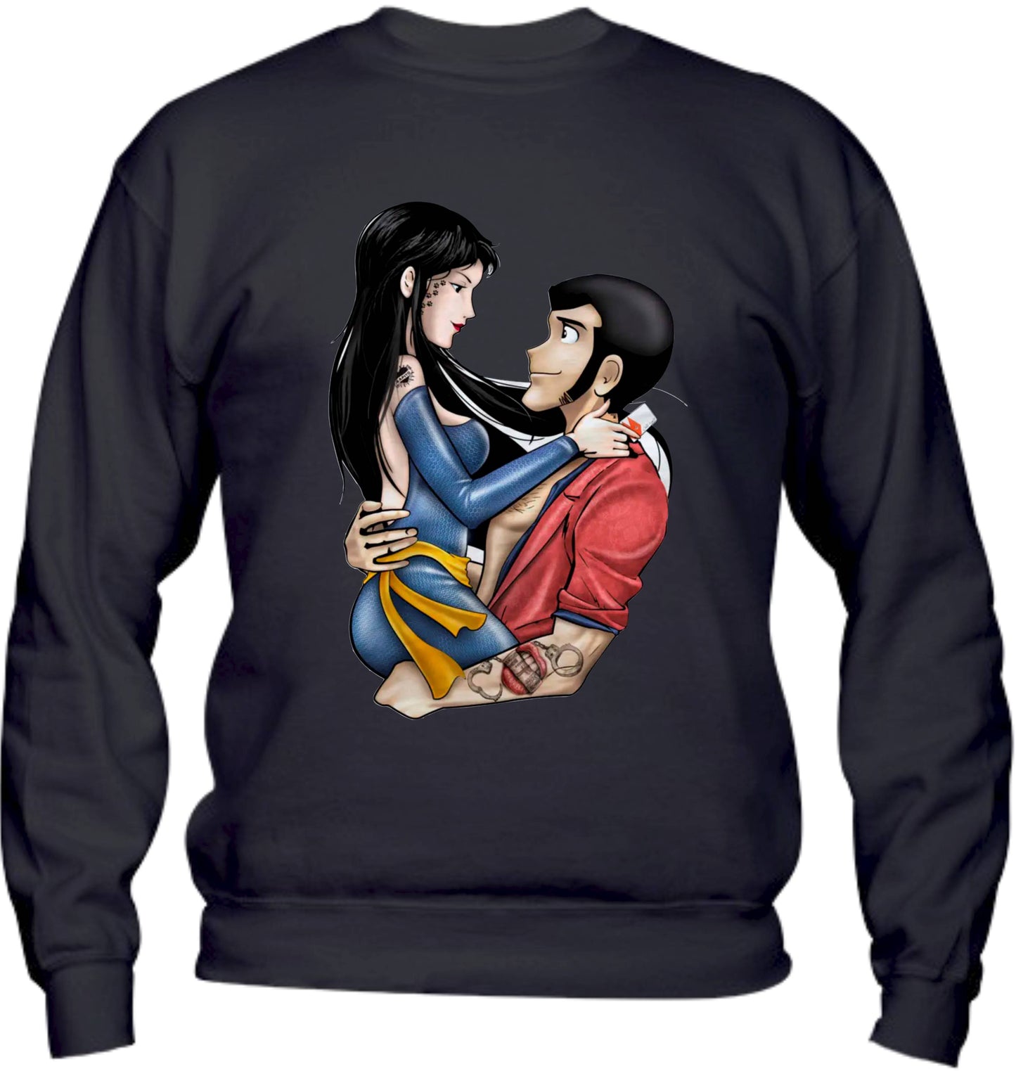 Felpa Girocollo UOMO, DONNA & BAMBIN -HITOMI E LUPIN - Super vestibilità Top qualità