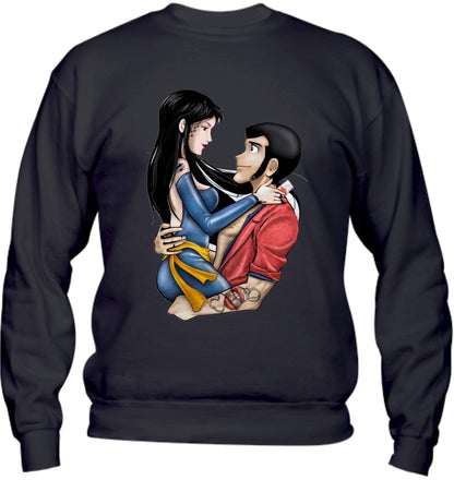 Felpa Girocollo UOMO, DONNA & BAMBIN -HITOMI E LUPIN - Super vestibilità Top qualità