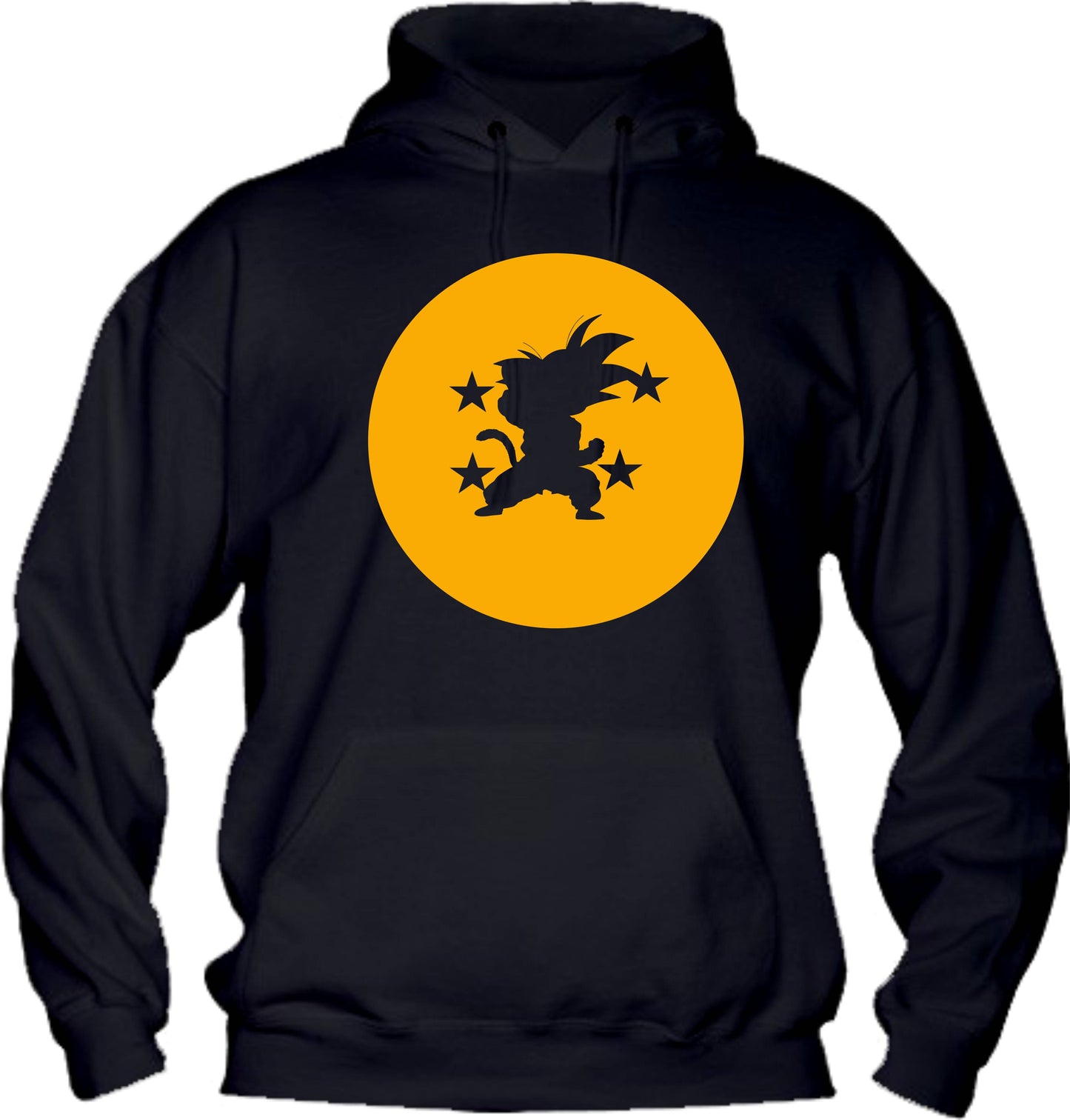 Felpa con cappuccio UOMO, DONNA & BAMBIN - GOKU - SFERA DEL DRAGO - Super vestibilità Top qualità