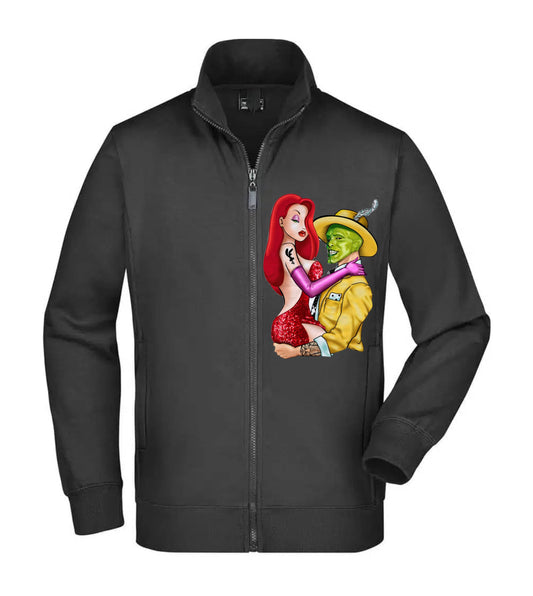 Felpa Unisex Full Zip - JESSICA RABBIT E THE MASK - Super vestibilità Top qualità