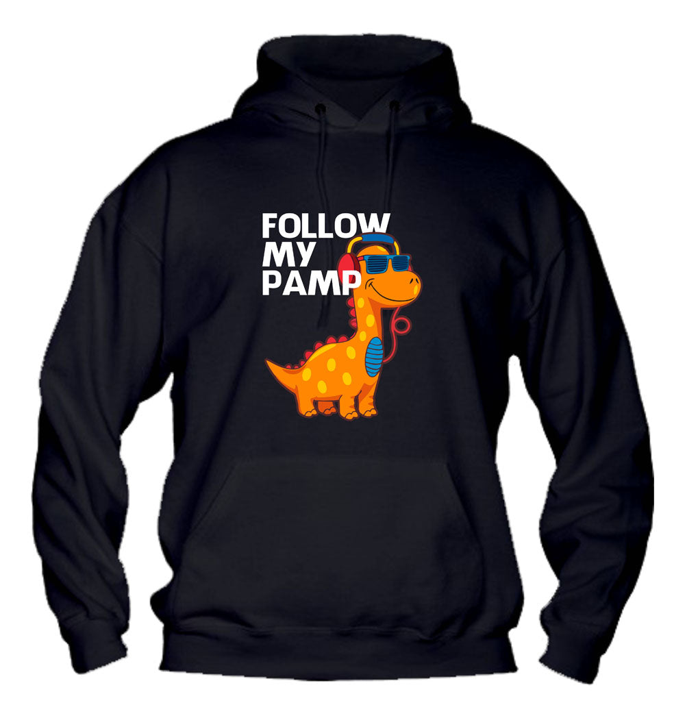Felpa con cappuccio UOMO, DONNA & BAMBIN - FOLLOW MY PUMP - Super vestibilità Top qualità