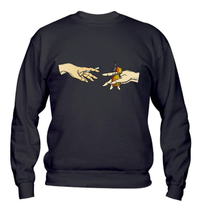 Felpa Girocollo UOMO, DONNA & BAMBIN - MANI - Super vestibilità Top qualità