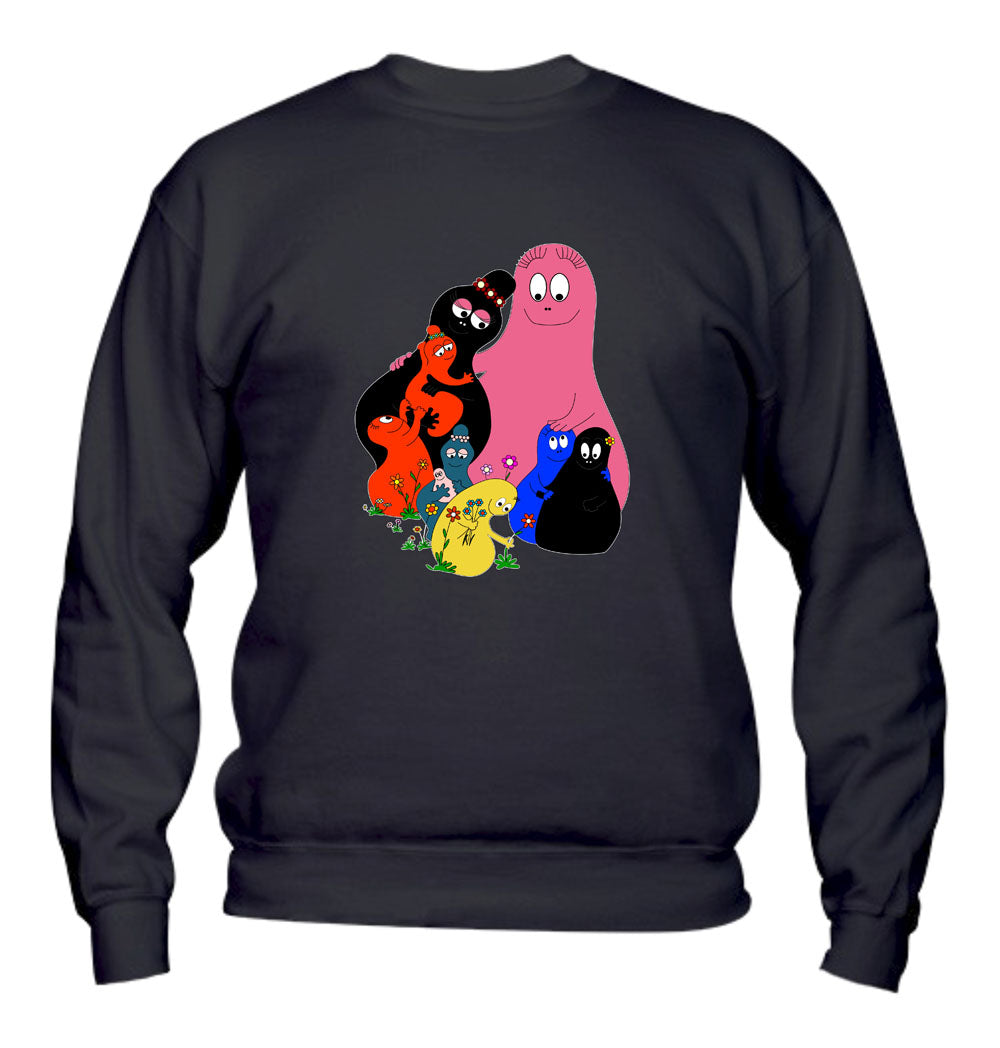 Felpa Girocollo UOMO, DONNA & BAMBIN - BARBAPAPÀ - Super vestibilità Top qualità