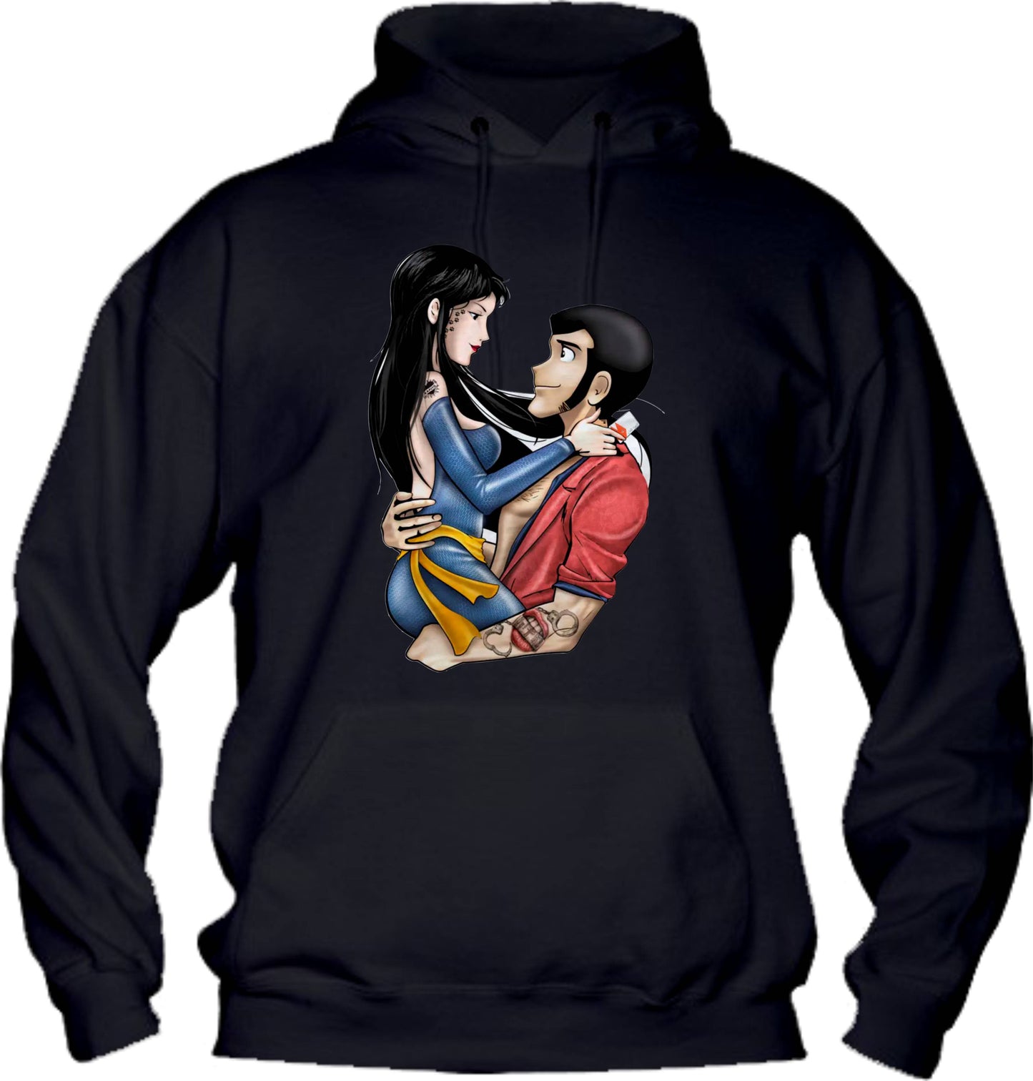 Felpa con cappuccio UOMO, DONNA & BAMBIN - HITOMI E LUPIN - Super vestibilità Top qualità