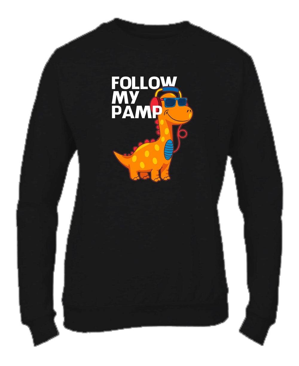 Felpa Girocollo UOMO, DONNA & BAMBIN - FOLLOWE MY PUMP - Super vestibilità Top qualità