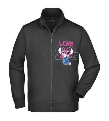 Felpa Unisex Full Zip - MURALES LOVE - Super vestibilità Top qualità