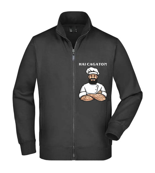 Felpa Unisex Full Zip - HAI CAGATO? - Super vestibilità Top qualità