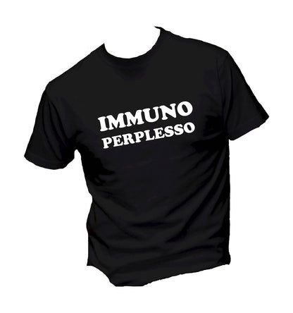 T-Shirt Uomo & Bambino - IMMUNO PERPLESSO - Maglietta Maglia Tshirt Super vestibilità Top qualità