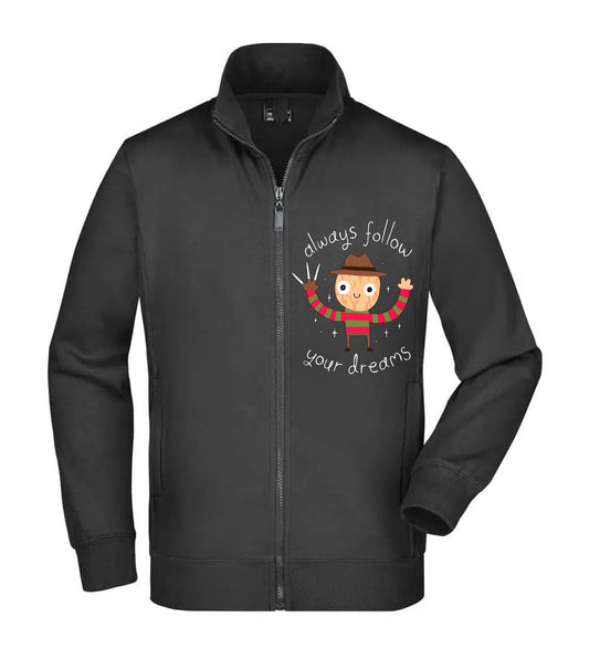 Felpa Unisex Full Zip - ALWAYS FOLLOW YOUR DREAMS - Super vestibilità Top qualità
