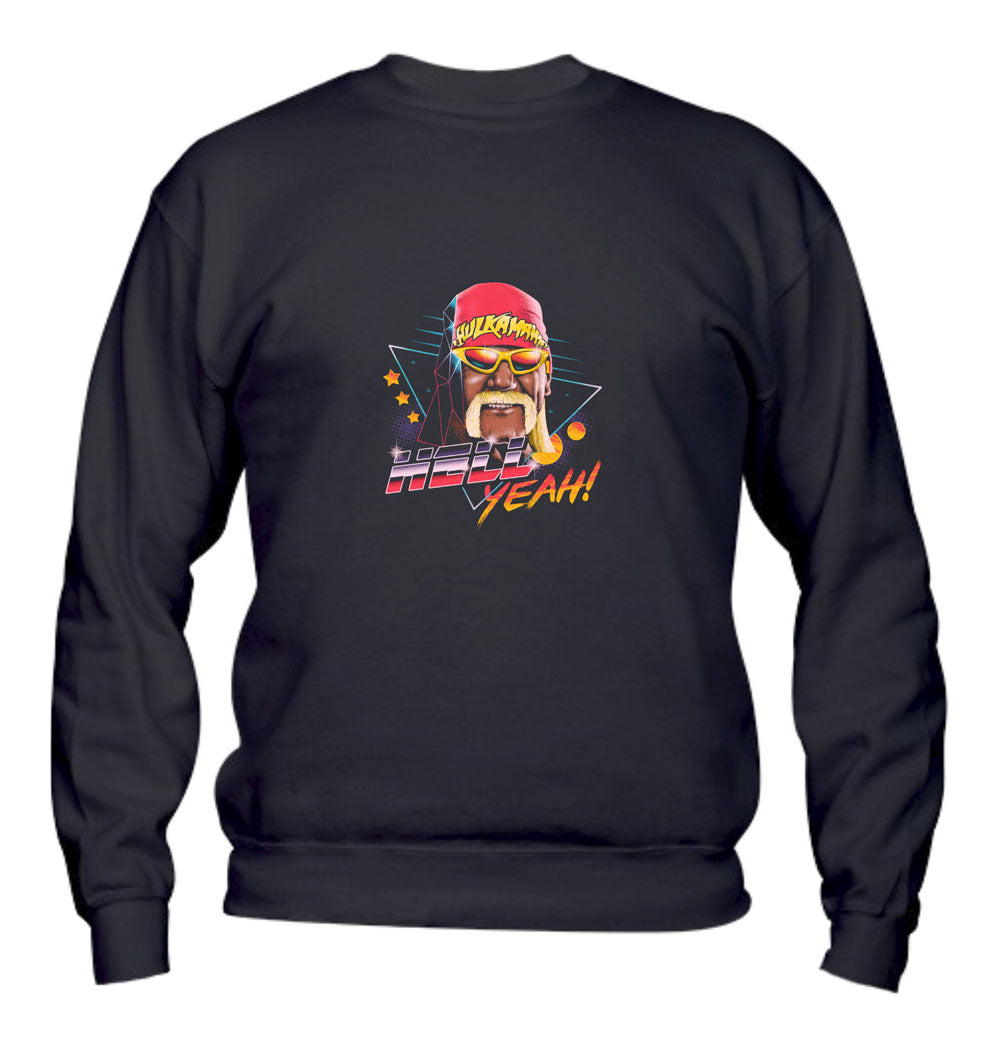 Felpa Girocollo UOMO, DONNA & BAMBIN - HELL YEAH - Super vestibilità Top qualità