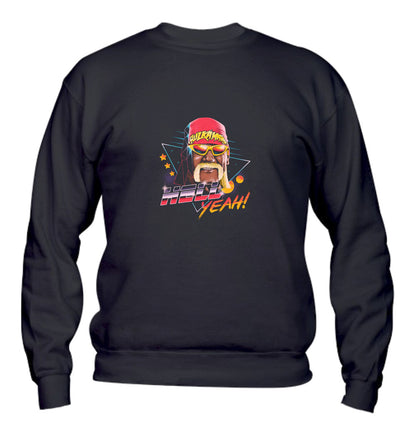 Felpa Girocollo UOMO, DONNA & BAMBIN - HELL YEAH - Super vestibilità Top qualità