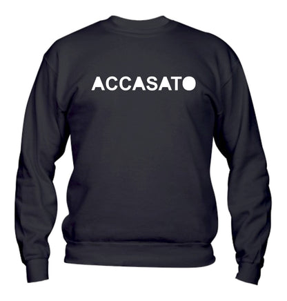 Felpa Girocollo UOMO, DONNA & BAMBIN - ACCASATO/A - Super vestibilità Top qualità - Social Crazy