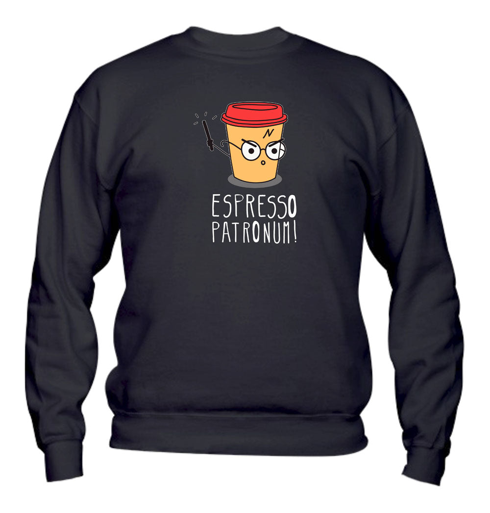 Felpa Girocollo UOMO, DONNA & BAMBIN - ESPRESSO PATRONUM - Super vestibilità Top qualità