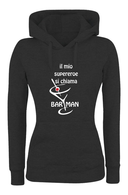 Felpa con cappuccio UOMO, DONNA & BAMBIN - IL MIO SUPEREROE - Super vestibilità Top qualità