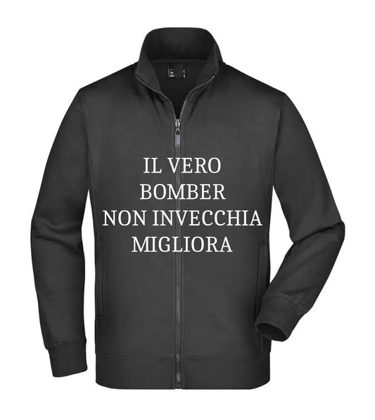 Felpa Unisex Full Zip - IL VERO BOMBER - Super vestibilità Top qualità