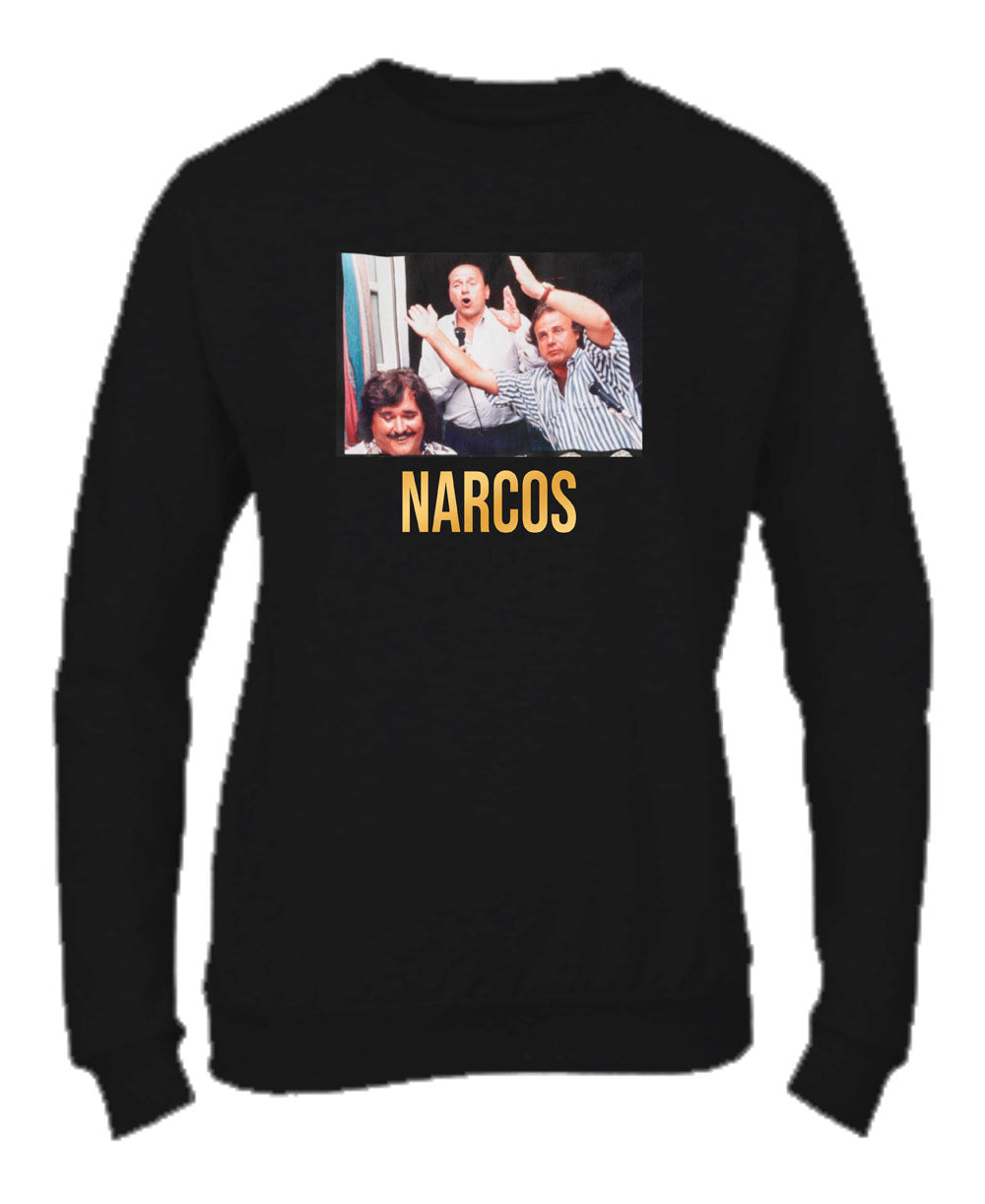 Felpa Girocollo UOMO, DONNA & BAMBIN - NARCOS PERSONAGGI - Super vestibilità Top qualità