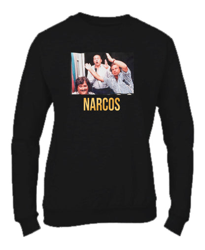 Felpa Girocollo UOMO, DONNA & BAMBIN - NARCOS PERSONAGGI - Super vestibilità Top qualità