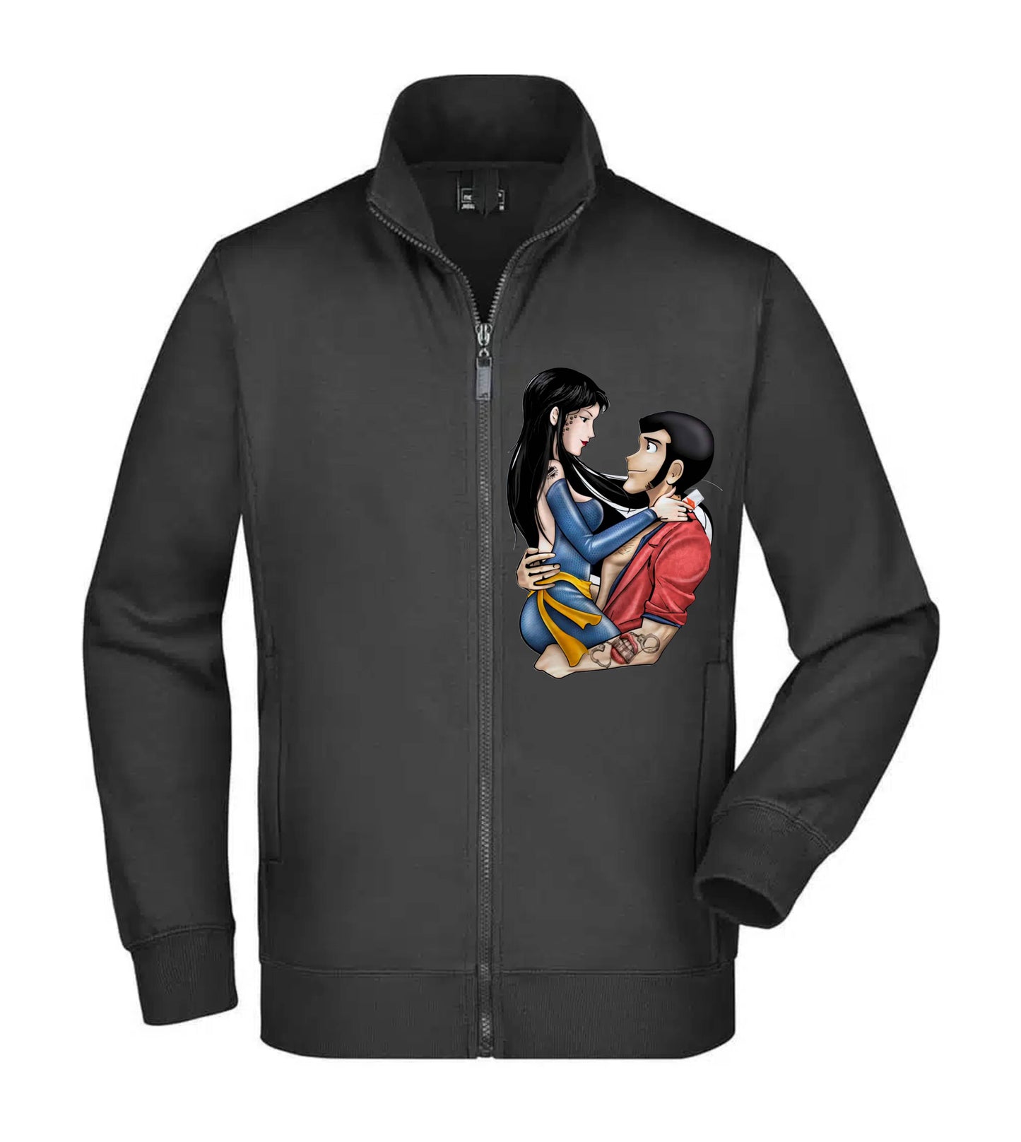 Felpa Unisex Full Zip - HITOMI E LUPIN - Super vestibilità Top qualità