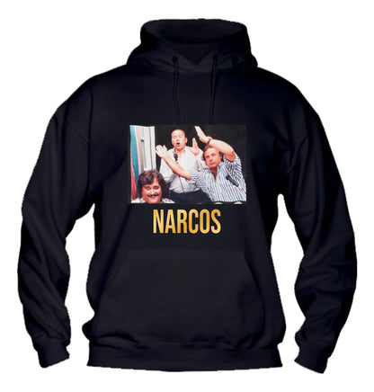 Felpa con cappuccio UOMO, DONNA & BAMBIN - NARCOS PERSONAGGI - Super vestibilità Top qualità