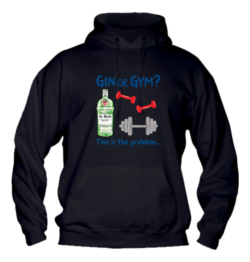 Felpa con cappuccio UOMO, DONNA & BAMBIN - GIN OR GYM - Super vestibilità Top qualità